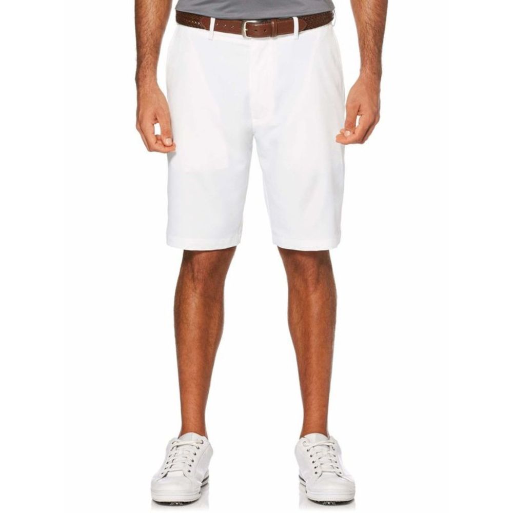 HYBRID APPAREL Mens White Flat Front, Stretch Shorts 44